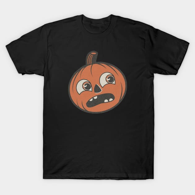 Vintage Spooky Pumpkin T-Shirt by Kappacino Creations